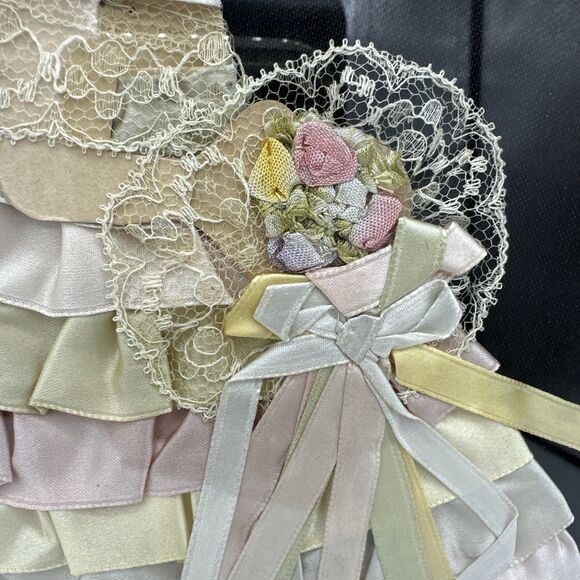 Vintage Ribbon Lady Picture 1920 / 1930 Art Deco - Picture 6 of 13